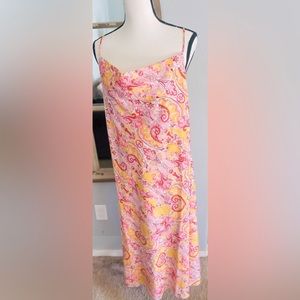 Lucy Paris midi paisley print slip dress